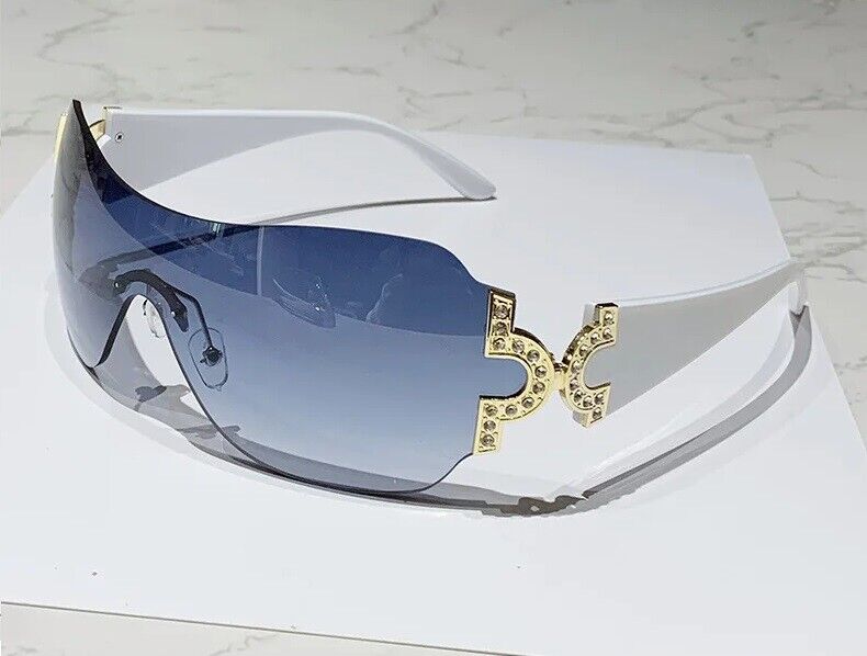 Women's Pink Eyewear Sunglasses Shield Wrap Around Fashion Designer One Lens Shade