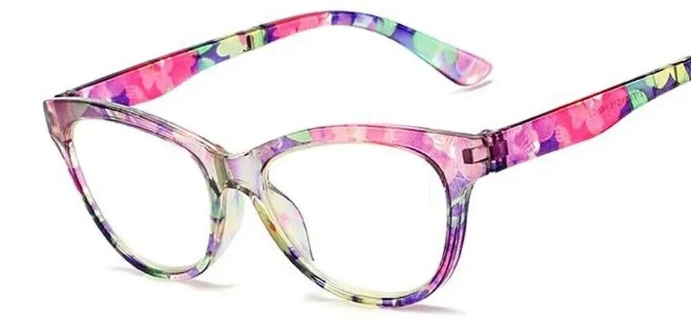 Women's Reading Glasses Floral Flowers Print Eyeglasses Anti Blue Light Readers