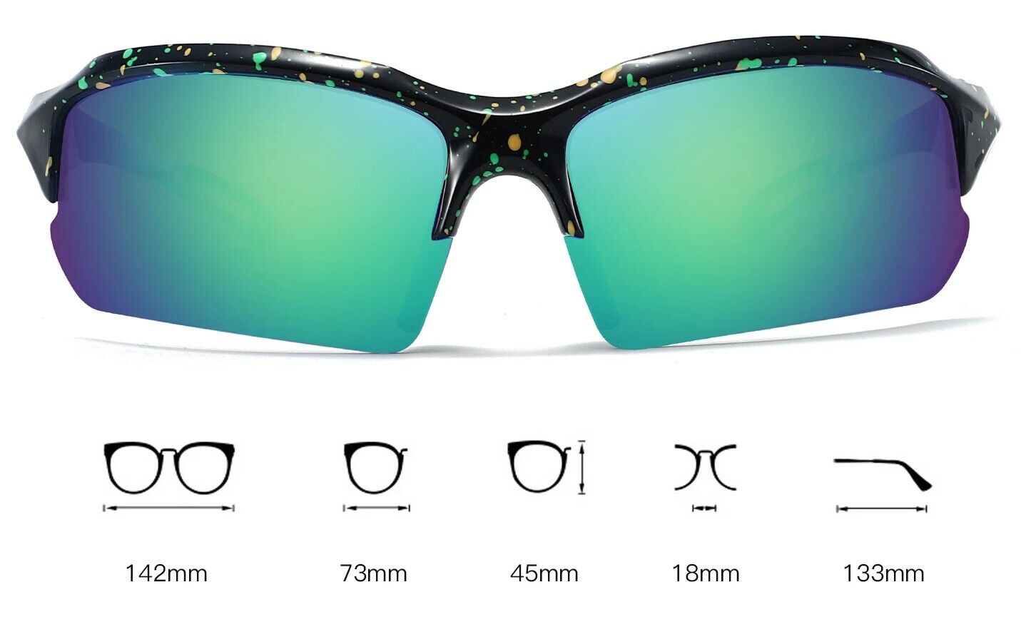 New Men's Women's Sunglasses Glasses Fishing Eyewear Baseball Cycling Hiking Softball