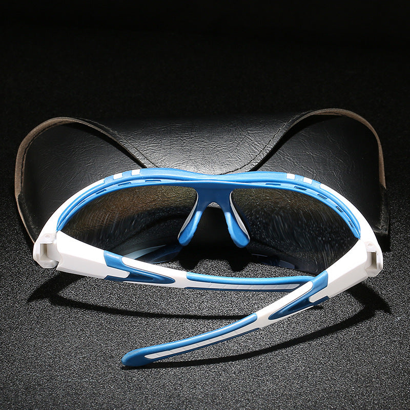 Polarized Sunglasses For Men And Women Wrap Style Sports Series Shades Multicolor Frame Mirrored Lens