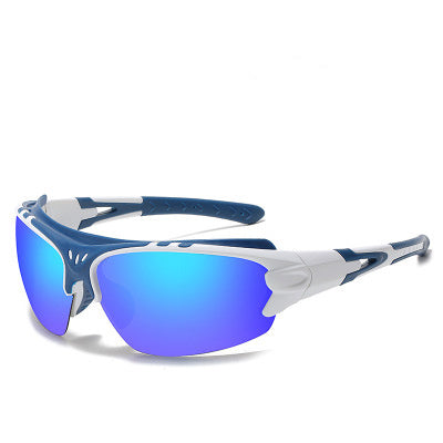 Polarized Sunglasses For Men And Women Wrap Style Sports Series Shades Multicolor Frame Mirrored Lens