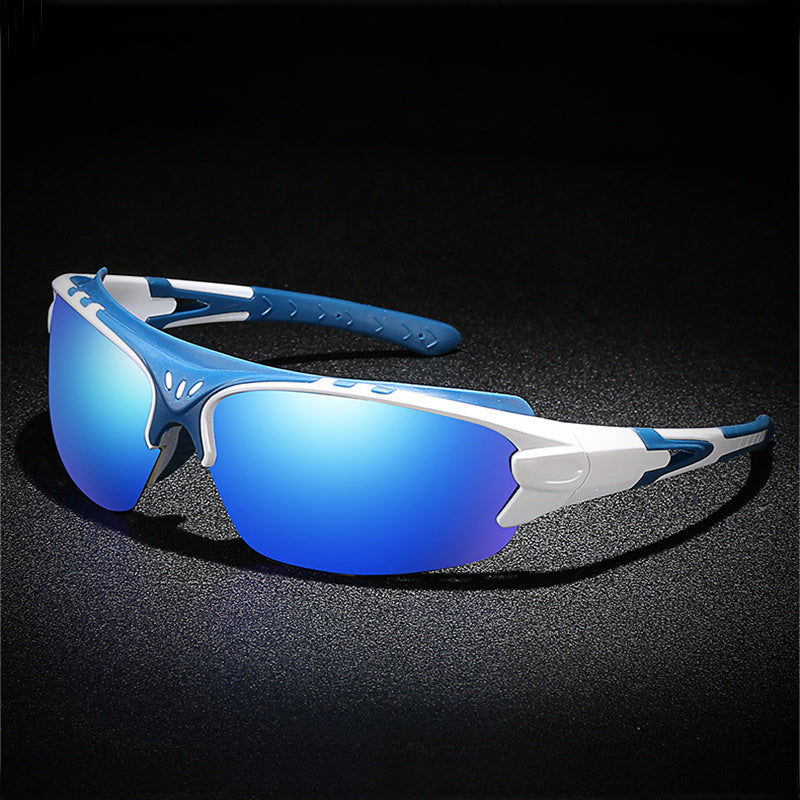 Polarized Sunglasses For Men And Women Wrap Style Sports Series Shades Multicolor Frame Mirrored Lens