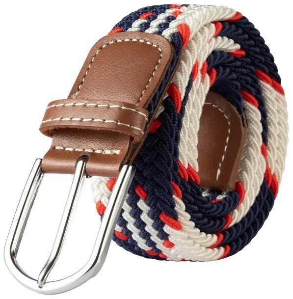 New Men's Women's Unisex Belt Braided Woven Elastic Stretch Fabric Enduring in Different Waist Sizes