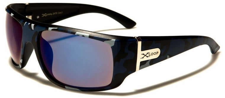 Men's Camouflage Sunglasses- Fashion Sunglasses Rectangle Lens Camo Designer Eyewear