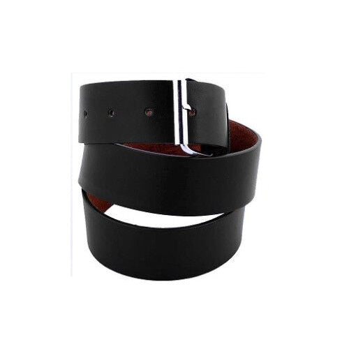 Men's Women's Plain Bonded Leather Belt - Multi-Color Golf Baseball Softball Removable Buckle