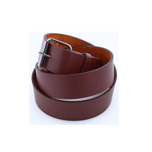 Men's Women's Plain Bonded Leather Belt - Multi-Color Golf Baseball Softball Removable Buckle