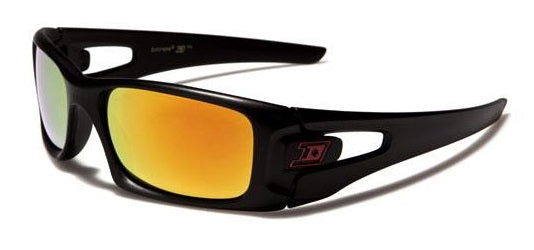 Men's Women's Wrap Sunglasses- Mirror Lens Shades