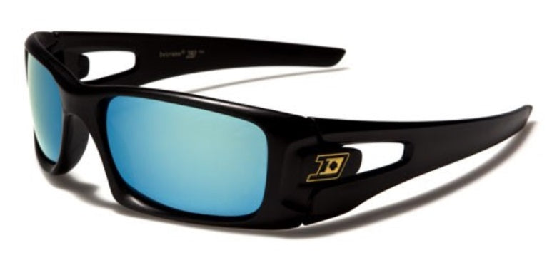 Men's Women's Wrap Sunglasses- Mirror Lens Shades