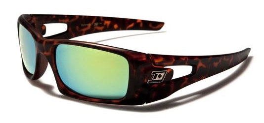 Men's Women's Wrap Sunglasses- Mirror Lens Shades