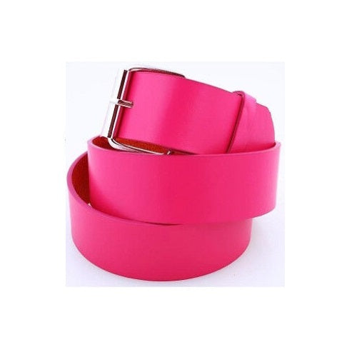 Men's Women's Plain Bonded Leather Belt - Multi-Color Golf Baseball Softball Removable Buckle