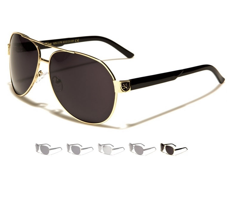 Aviator Men's Sunglasses- Eyewear with Different Color Lenses with 100% UV Protection
