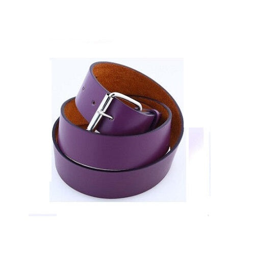 Men's Women's Plain Bonded Leather Belt - Multi-Color Golf Baseball Softball Removable Buckle