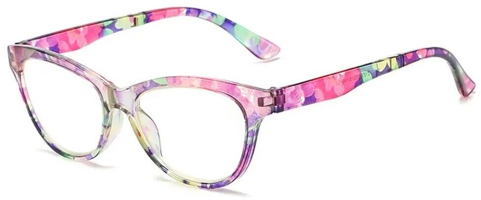 Women's Reading Glasses Floral Flowers Print Eyeglasses Anti Blue Light Readers