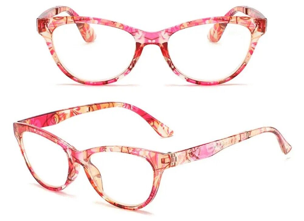 Women's Reading Glasses Floral Flowers Print Eyeglasses Anti Blue Light Readers