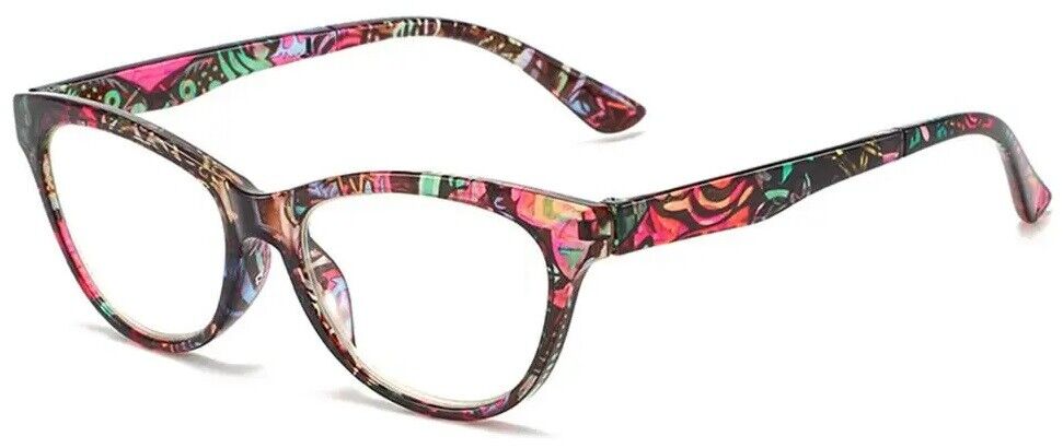 Women's Reading Glasses Floral Flowers Print Eyeglasses Anti Blue Light Readers