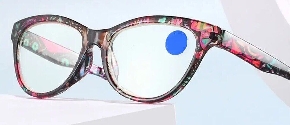 Women's Reading Glasses Floral Flowers Print Eyeglasses Anti Blue Light Readers