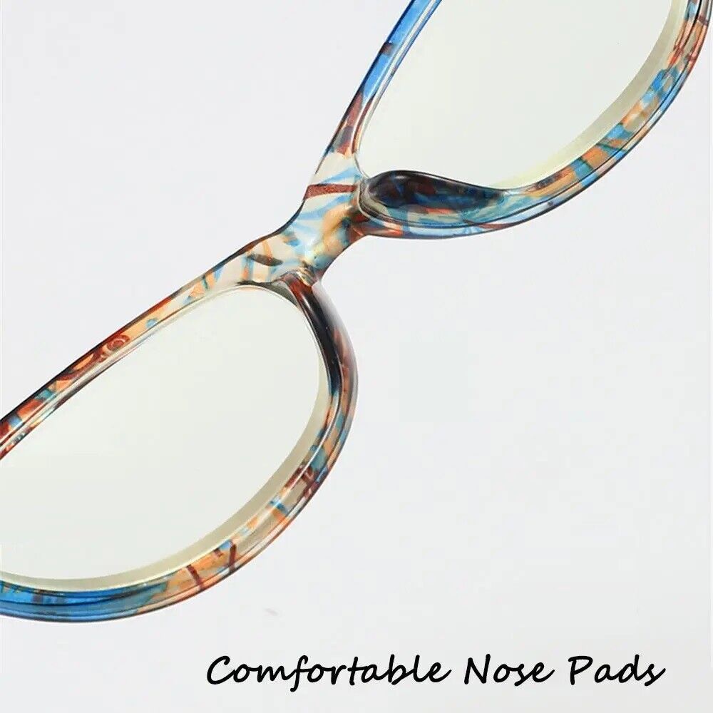 Women's Reading Glasses Floral Flowers Print Eyeglasses Anti Blue Light Readers