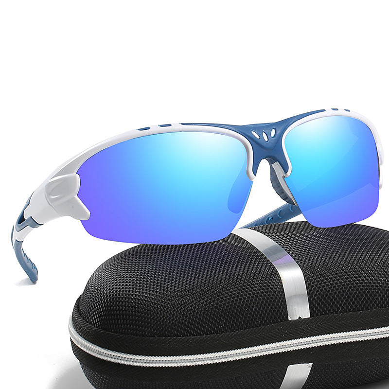Polarized Sunglasses For Men And Women Wrap Style Sports Series Shades Multicolor Frame Mirrored Lens
