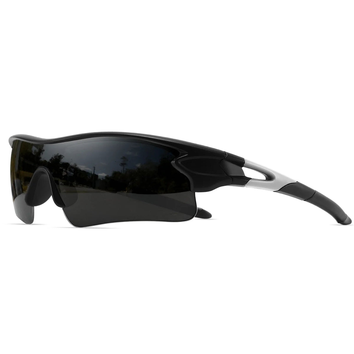 Black Gray Sunglasses with Dark Lens for Men Women