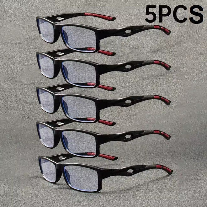 5PCS Reading Glasses Men's Women's Sports Style Vision Eyewear Anti-Blue Light Quality Readers