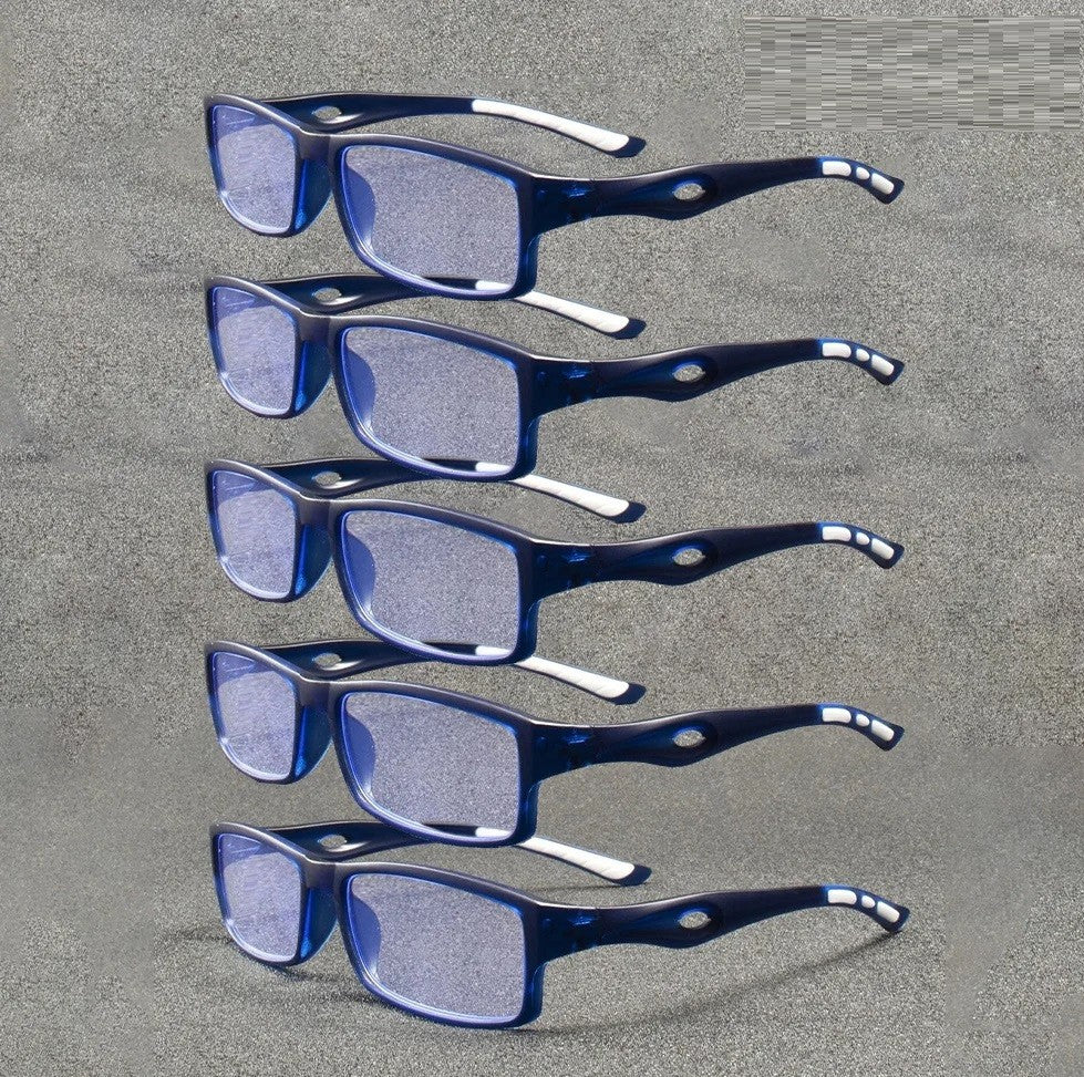 5PCS Reading Glasses Men's Women's Sports Style Vision Eyewear Anti-Blue Light Quality Readers