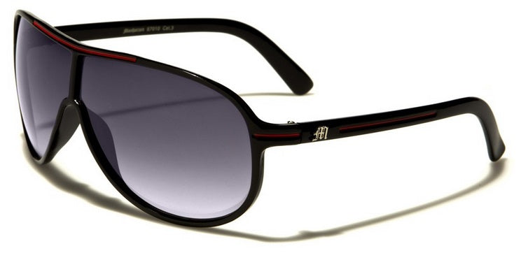 Aviator Men's Sunglasses- Stylish Gradient Smoke Lens Shield Design Fashion Eyewear