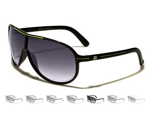 Aviator Men's Sunglasses- Stylish Gradient Smoke Lens Shield Design Fashion Eyewear