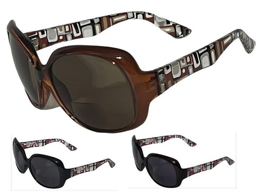 Women's Bifocal Sunglasses- Butterfly Design Sports Reader Glasses